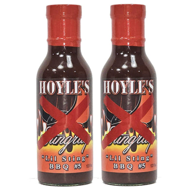 2 Pack of Hoyle's Experimental No 5 Lil Sting BBQ Sauce 12oz